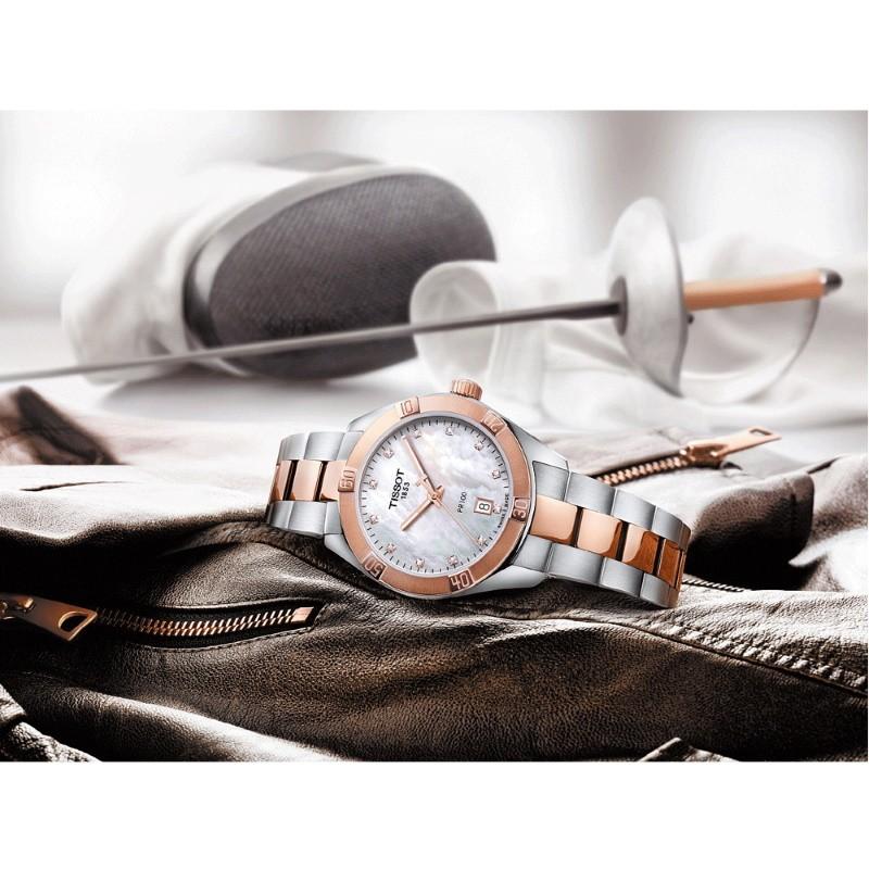 Laikrodis Tissot PR 100 Sport Chic Lady T101.910.22.116.00