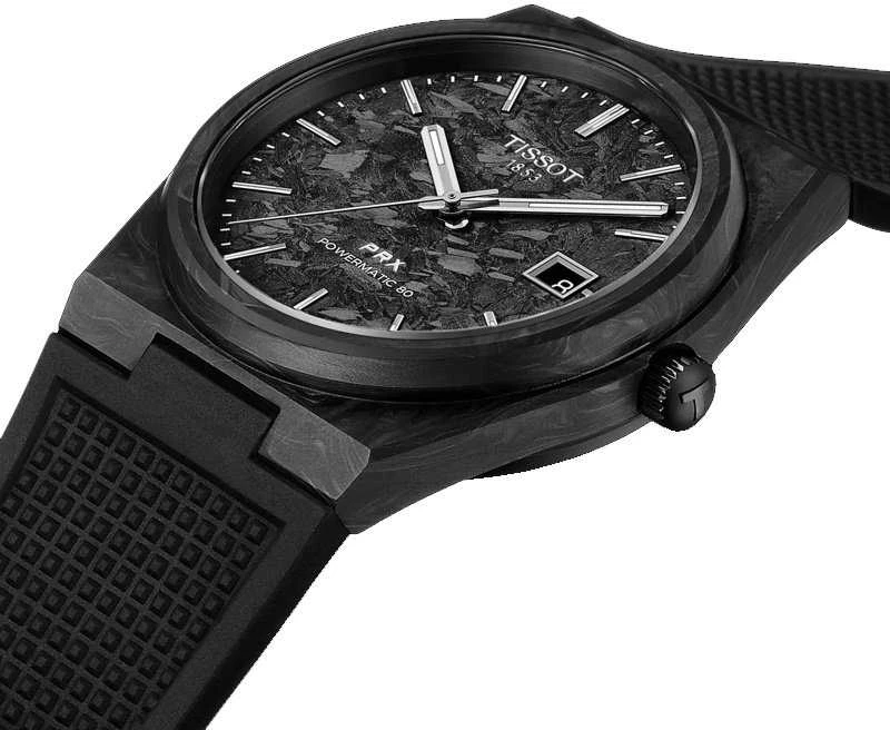 Laikrodis Tissot Prx Powermatic 80 Carbon 40mm T137.907.97.201.00