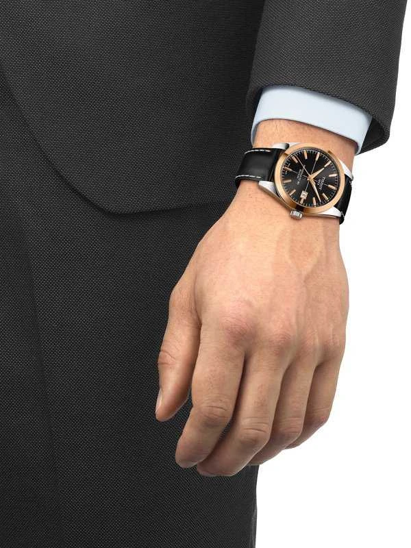 Laikrodis Tissot T-Gold Glendora Powermatic 80 Silicium 18K Gold T927.407.46.051.00