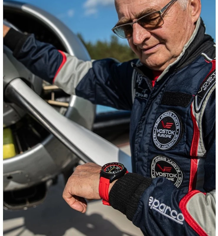 Laikrodis Vostok-Europe „Pilot Jurgis Kairys. Unlimited Aerobatic“ - Limituota serija - 6S21-326C794SLRE