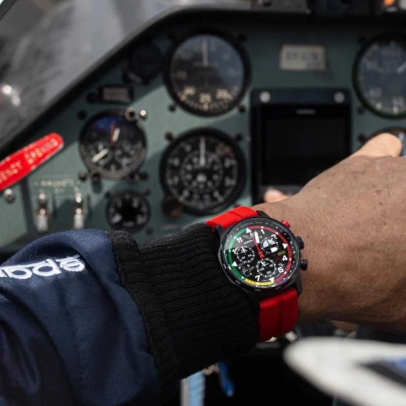 Laikrodis Vostok-Europe „Pilot Jurgis Kairys. Unlimited Aerobatic“ - Limituota serija - VK68-592C775SLRE-SLBK