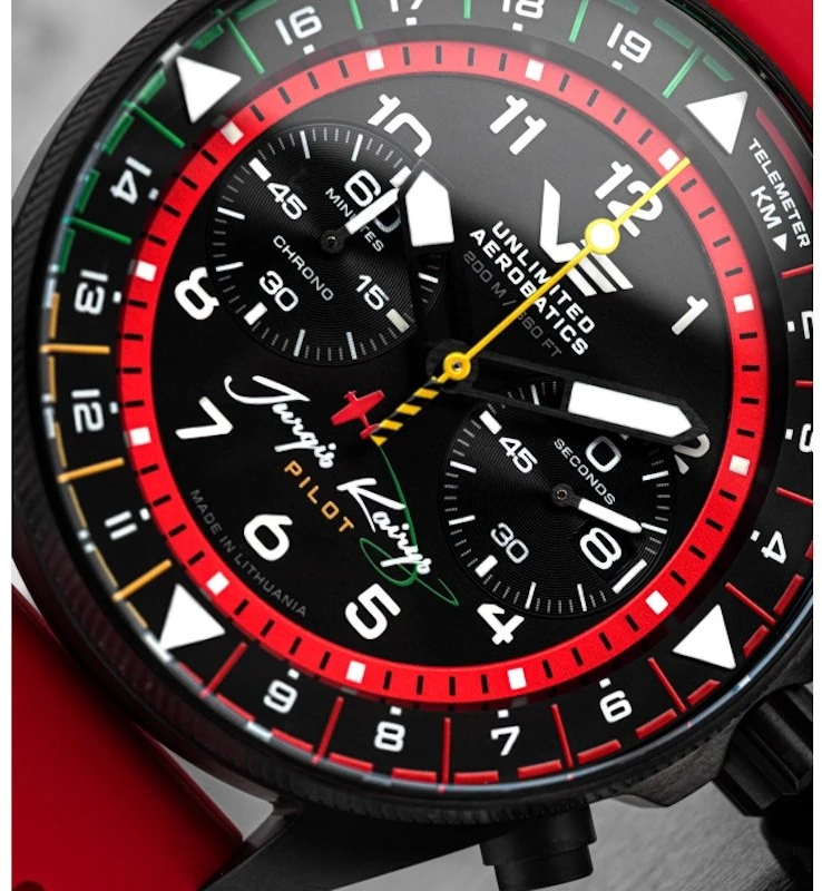 Laikrodis Vostok-Europe „Pilot Jurgis Kairys. Unlimited Aerobatic“ - Limituota serija - 6S21-326C794SLRE