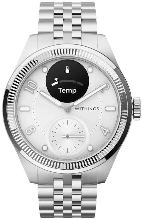 Išmanusis laikrodis Withings Scanwatch Nova Brilliant 39mm Titanium Sidabrinis