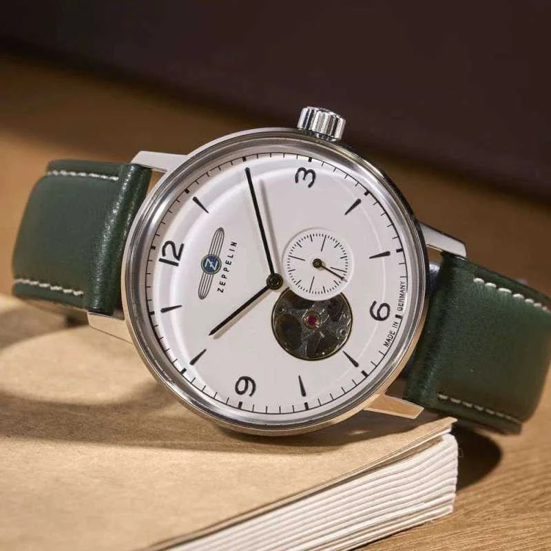 Vyriškas laikrodis Zeppelin Hindenburg Open Heart Automatic 8066-1_N + BOX