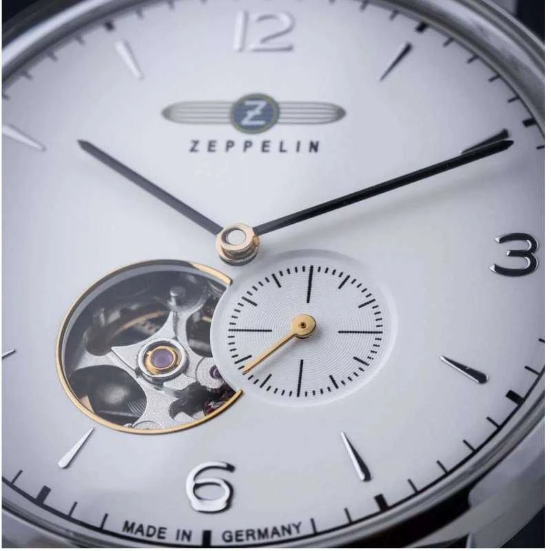 Vyriškas laikrodis Zeppelin Hindenburg Open Heart Automatic 8066-1_N + BOX