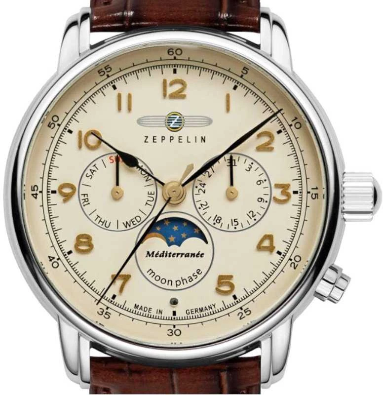 Laikrodis Zeppelin Mediterranee Moonphase 9636-5