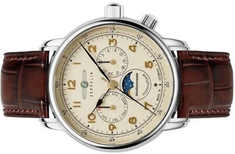 Laikrodis Zeppelin Mediterranee Moonphase 9637-5