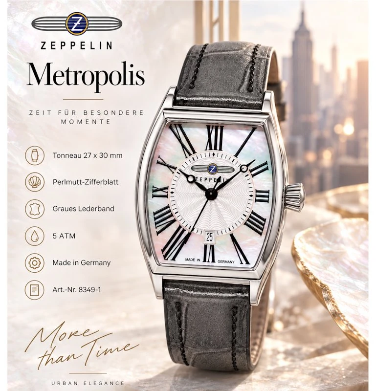 Laikrodis Zeppelin Metropolis Ladies 8349-1