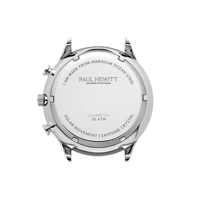 Laikrodis Paul Hewitt Solar Chrono Sidabrinis Baltas PH-W-0302