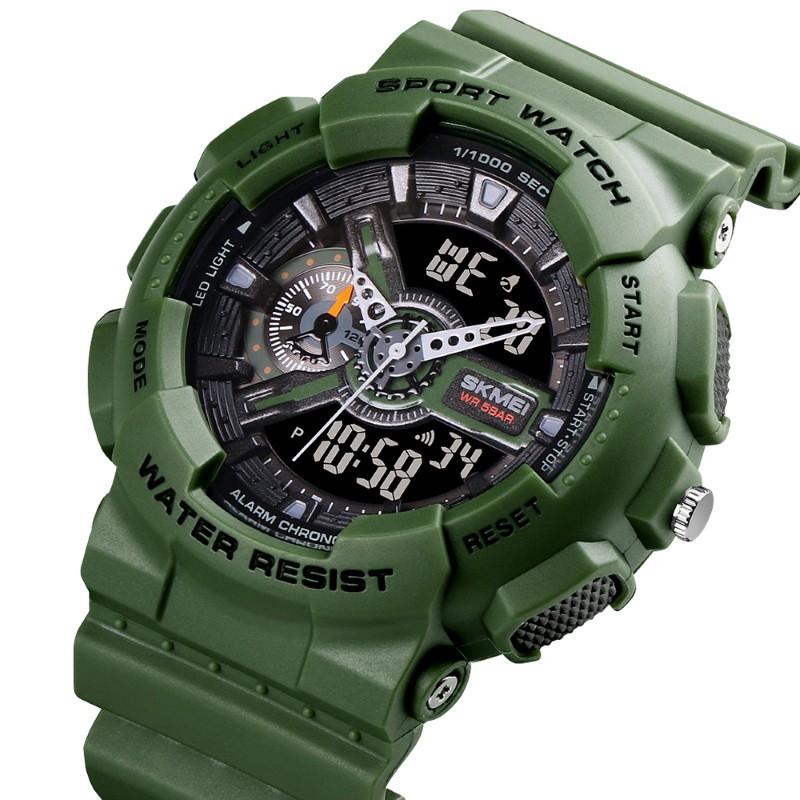 SKMEI 1688 AG Army Žalias | Varle.lt