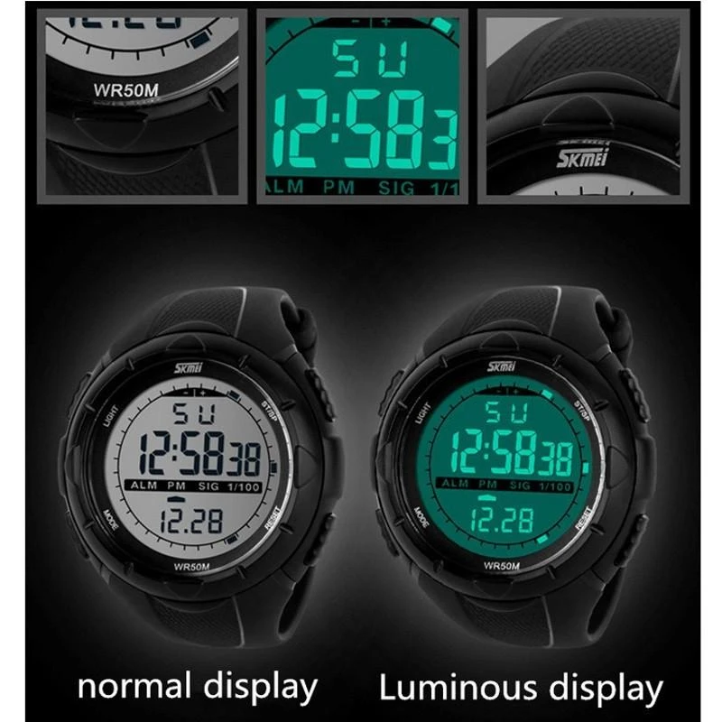Laikrodis SKMEI DG1025 Gent Size Juodas