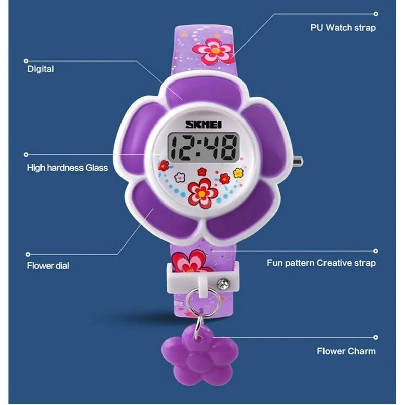 SKMEI DG1144 Violetinė Vaikiškas laikrodis