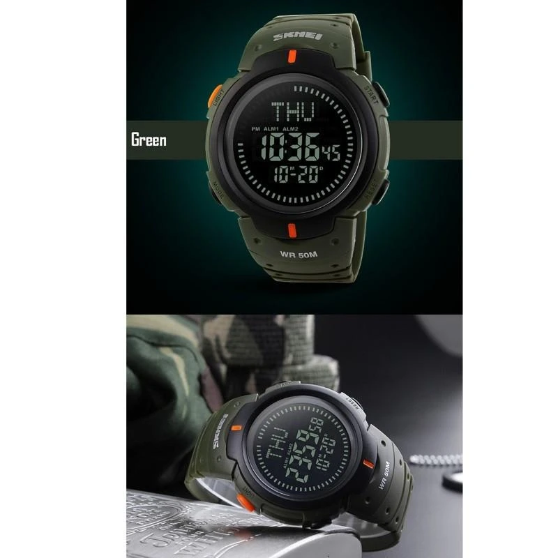 Laikrodis SKMEI DG1231CM Army Žalias