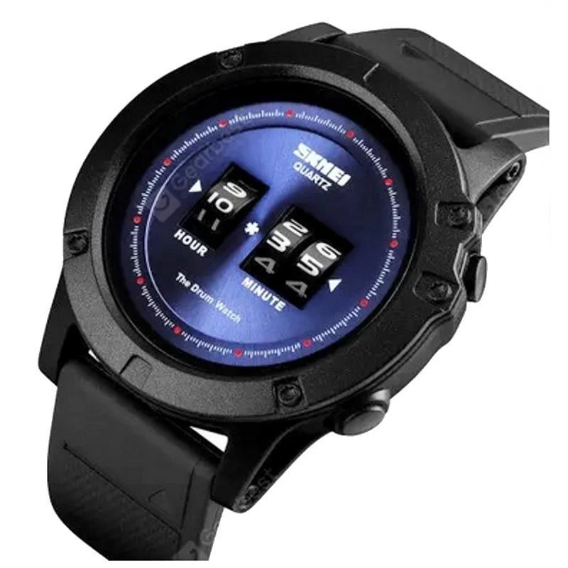 Laikrodis SKMEI Drum Roller Watch 1546 BU Mėlyna