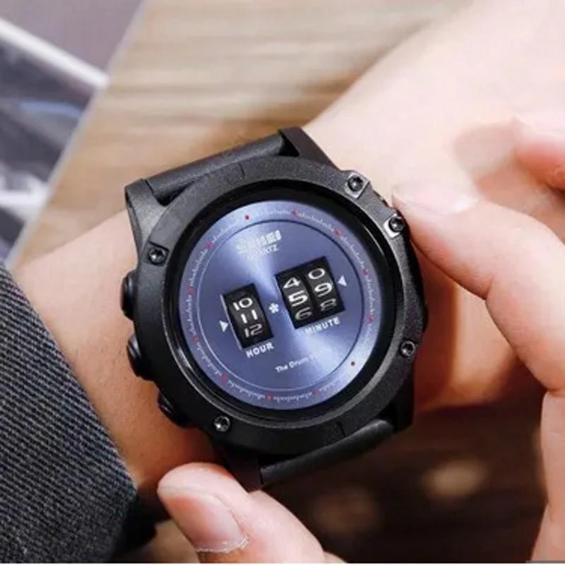 Laikrodis SKMEI Drum Roller Watch 1546 BU Mėlyna