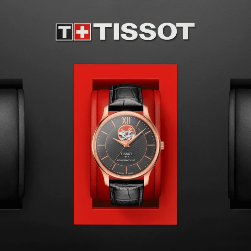 Laikrodis Tissot Tradition Powermatic 80 open Heart T063.907.36.068.00