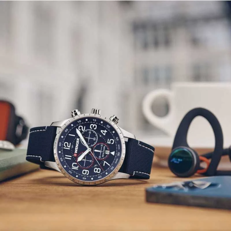 Laikrodis WENGER ATTITUDE CHRONO 01.1543.117