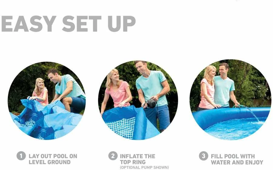 Baseinas INTEX Easy Set 396x84 cm, su vandens filtru