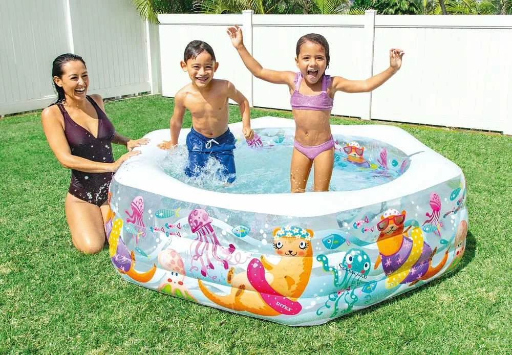 Baseinas pripučiamas INTEX Happy Otter Pool 191x178x61cm