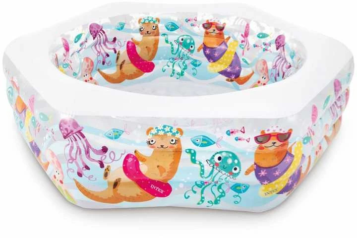 Baseinas pripučiamas INTEX Happy Otter Pool 191x178x61cm