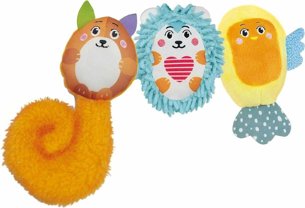 Clementoni Baby pakabinamas žaislas „Soft Spiral Happy Animals“
