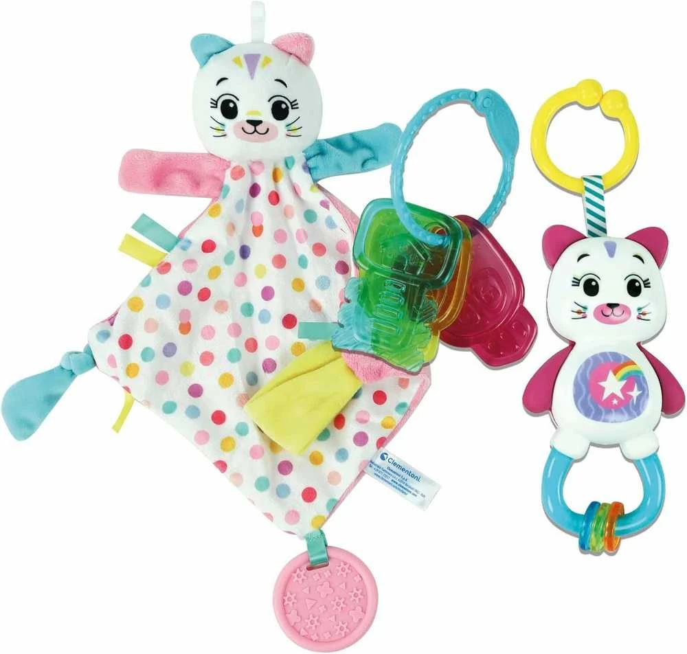 Barškutis Clementoni Baby Gift Set Kitty, įvairių spalvų