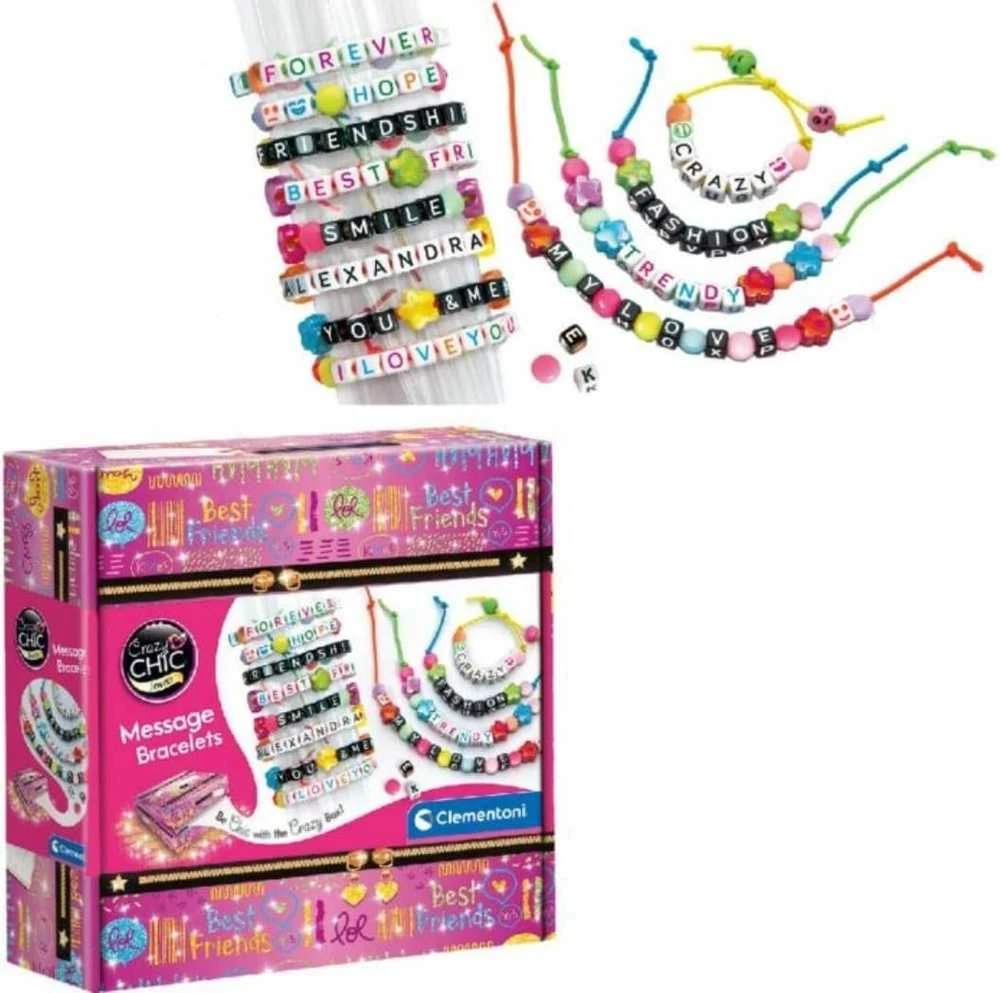 Apyrankių gaminimo rinkinys Clementoni Message Bracelets