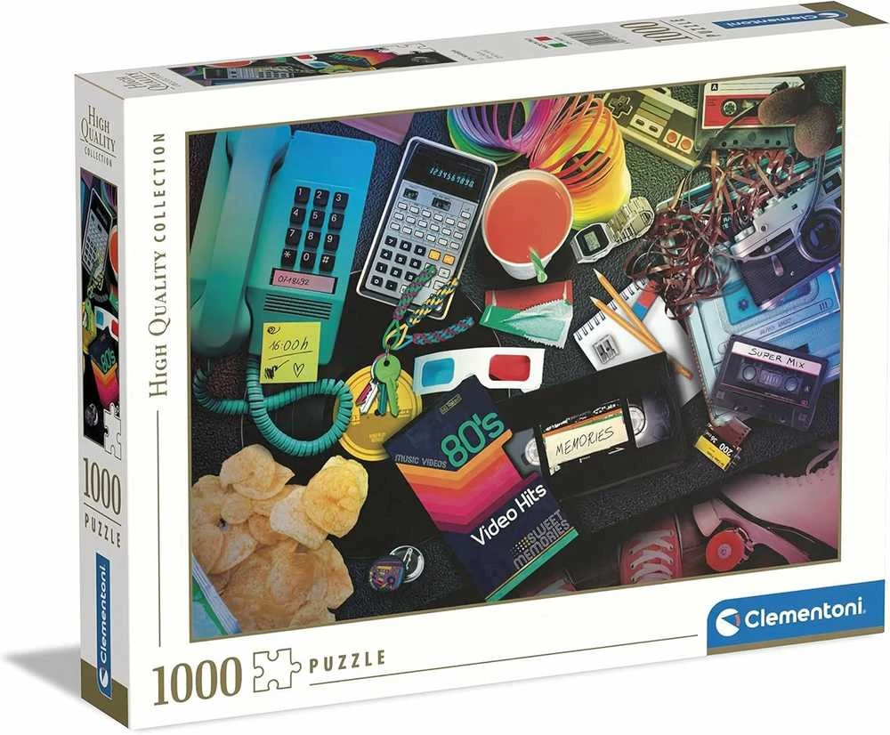 Clementoni Dėlionė 1000 vnt. - 80-ųjų nostalgija
