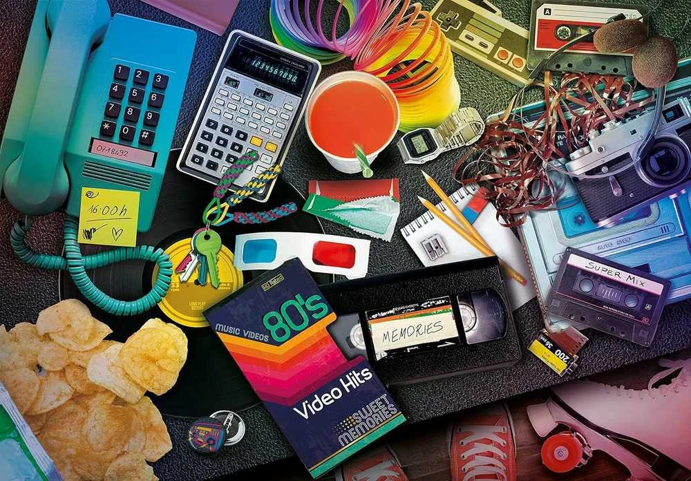 Clementoni Dėlionė 1000 vnt. - 80-ųjų nostalgija