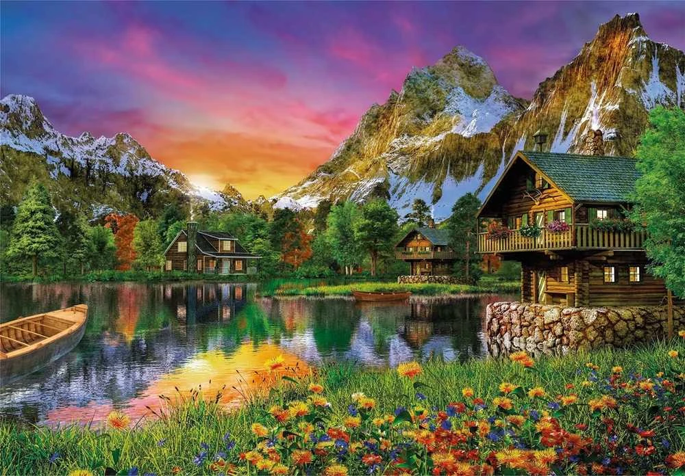 Clementoni dėlionė "Alpine Lake" 6000pcs