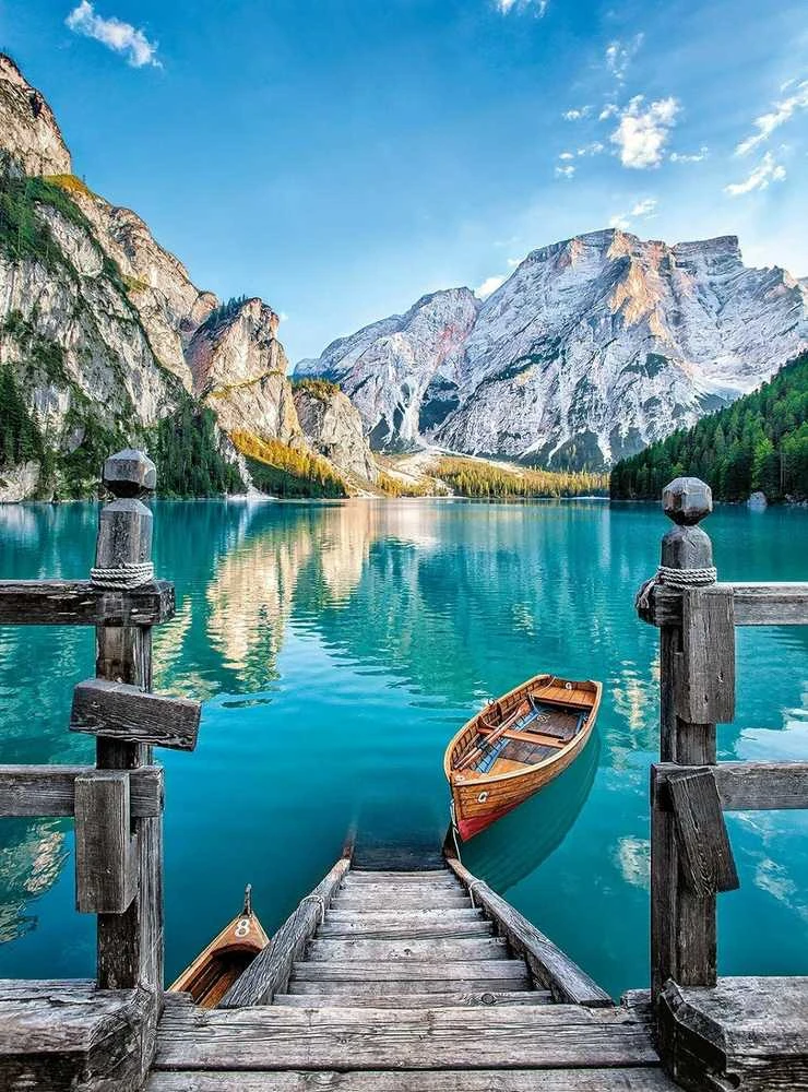 Clementoni Dėlionė 500 vnt. - Braies ežeras