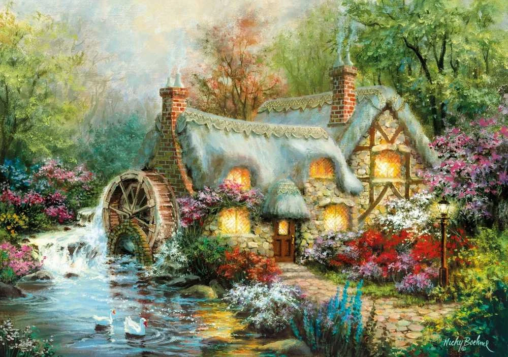 Clementoni dėlionė "Country Retreat" 1500pcs