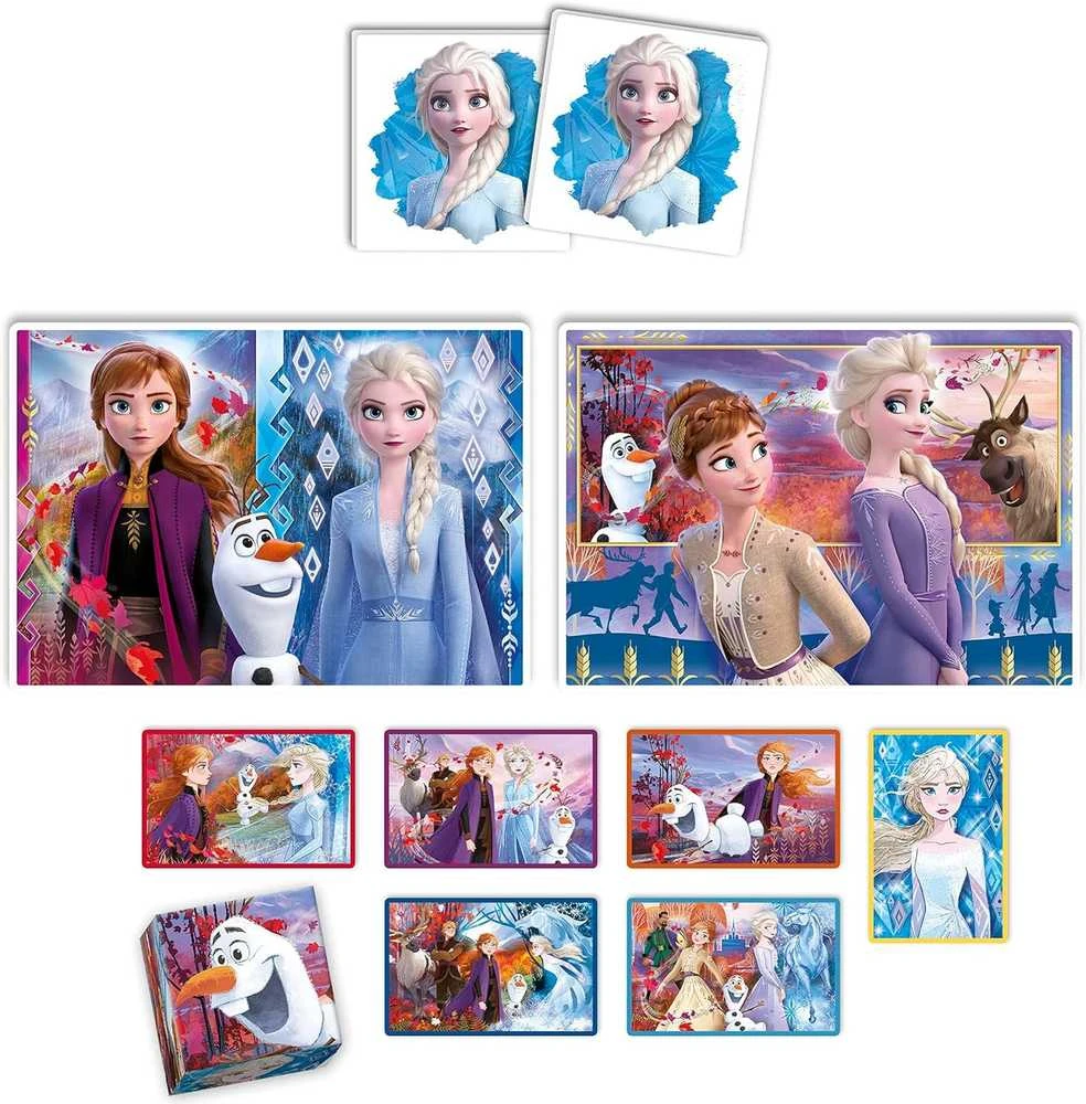 Clementoni Dėlionė Frozen Edukit 4in1