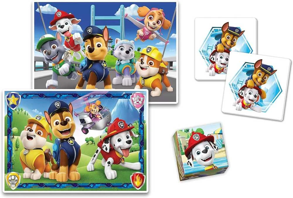 Clementoni Dėlionė Paw Patrol Edukit 4in1