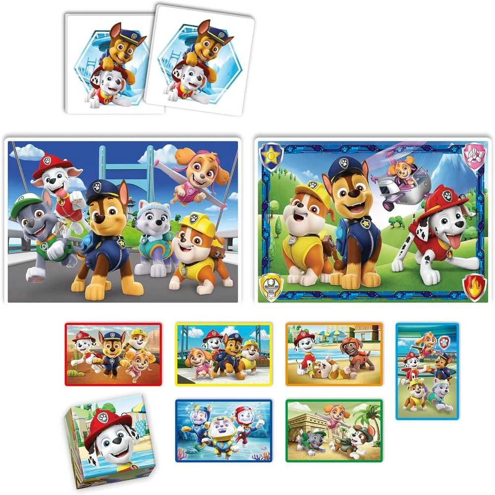 Clementoni Dėlionė Paw Patrol Edukit 4in1