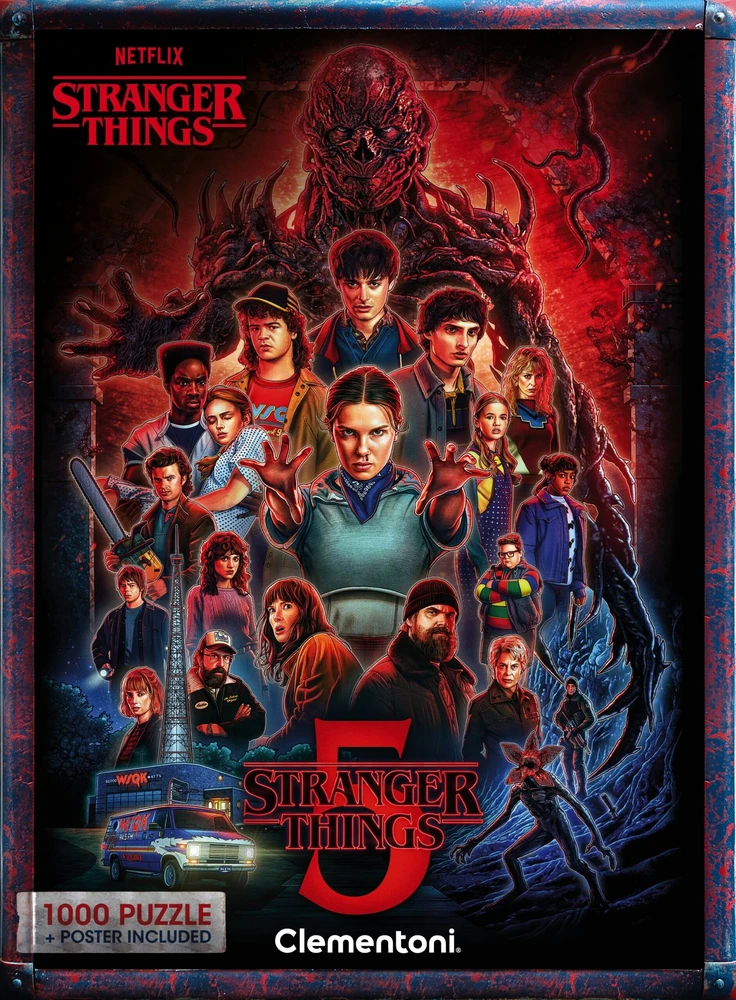 Dėlionė Clementoni Stranger Things, 40 cm x 30 cm, 1000 vnt.