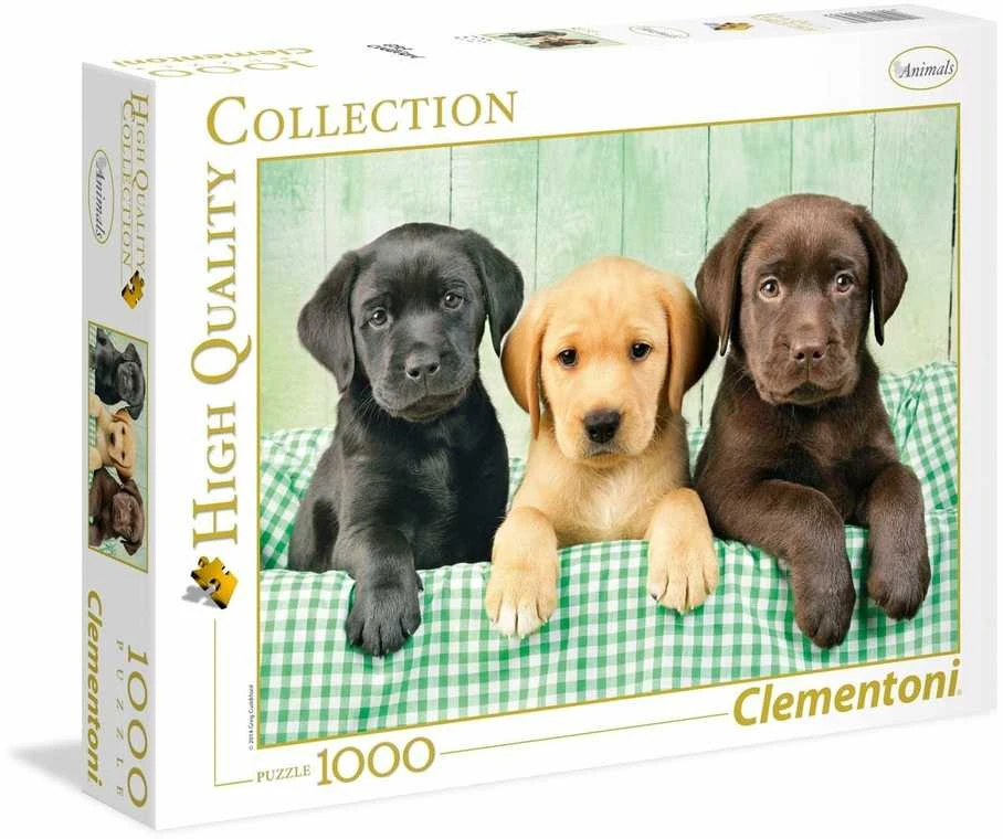 Clementoni Dėlionė 1000 vnt. - Mieli labradorai