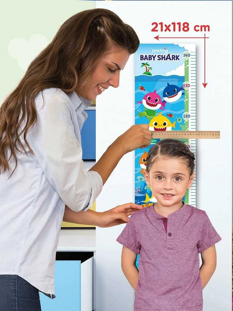 Clementoni dėlionė - ūgio matuoklė "Baby Shark" 30 pcs