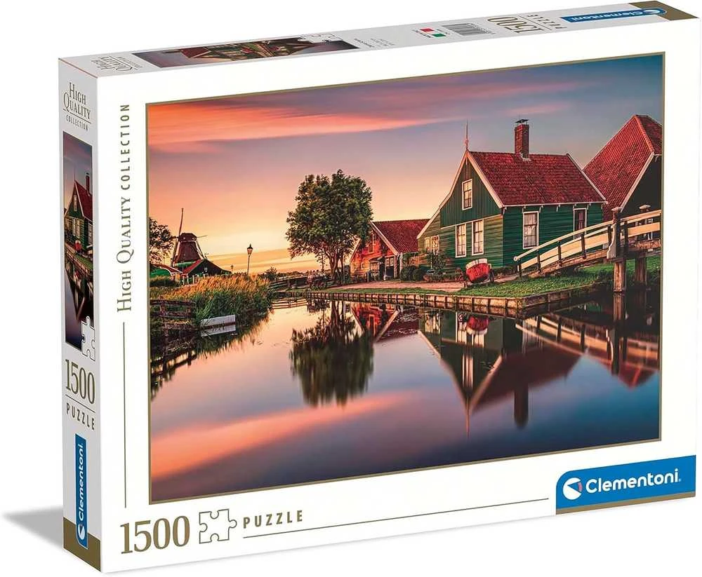 Clementoni Dėlionė 1500 vnt. - Zaanse Schans, Nyderlandai