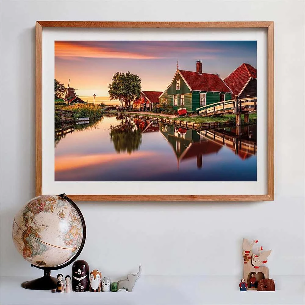 Clementoni Dėlionė 1500 vnt. - Zaanse Schans, Nyderlandai