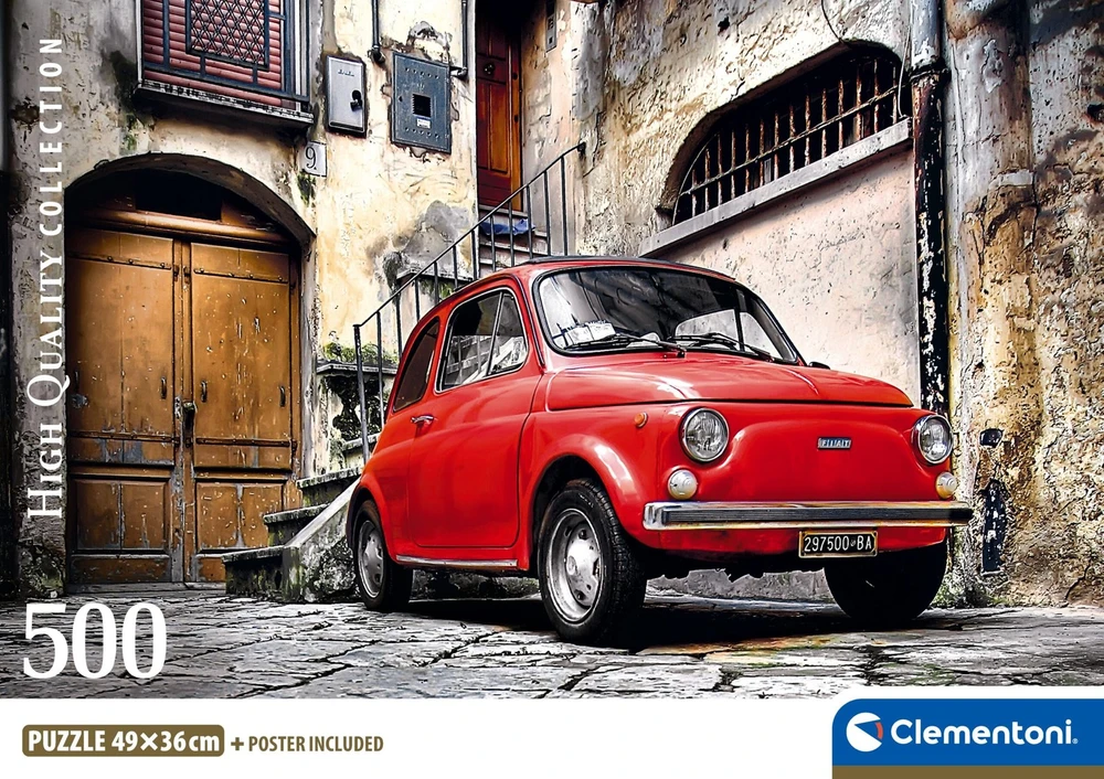 Clementoni Dėlionė 500 vnt. - Raudonas automobilis