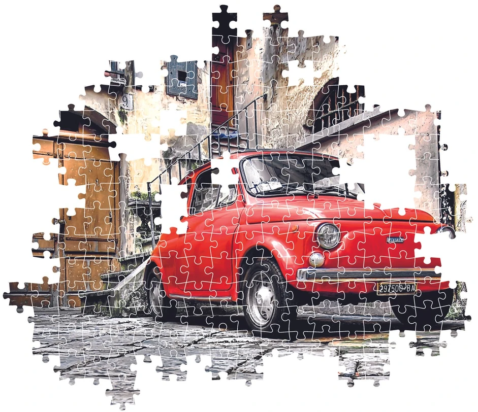 Clementoni Dėlionė 500 vnt. - Raudonas automobilis