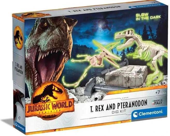 Clementoni Jurassic World T. Rex ir Pteranodonas