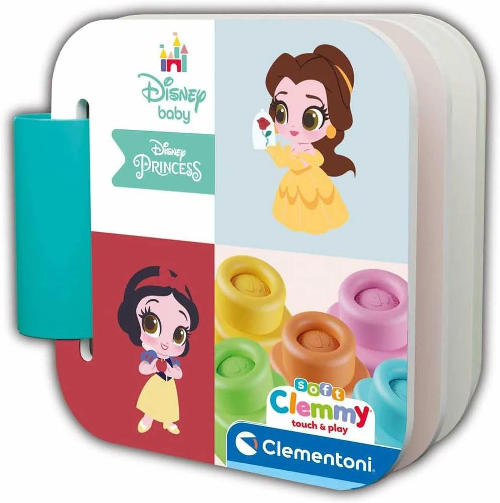 Clementoni kaladėlės Soft Clemmy su Knygute "Disney Princess"