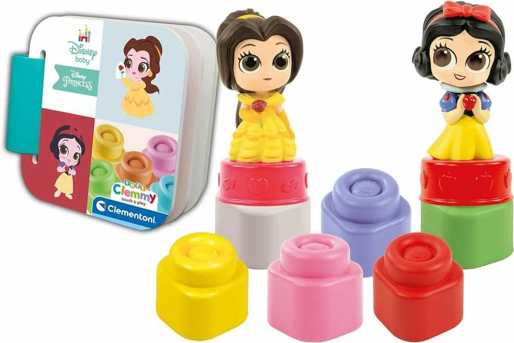 Clementoni kaladėlės Soft Clemmy su Knygute "Disney Princess"