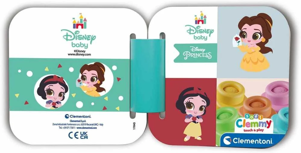 Clementoni kaladėlės Soft Clemmy su Knygute "Disney Princess"