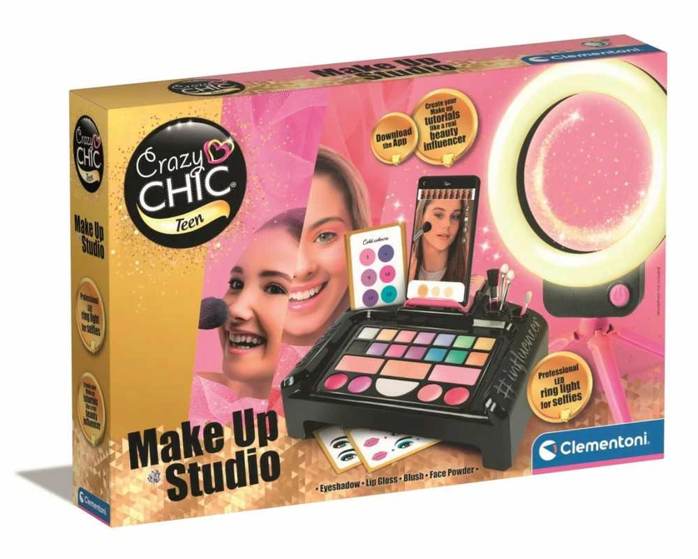 CLEMENTONI CRAZY CHIC kosmetikos rinkinys Make Up Studio, 18744