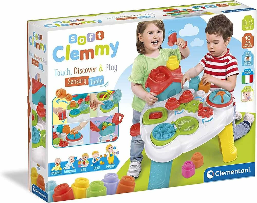 Clementoni kūdikio stalas "TOUCH, DISCOVER &amp; PLAY SENSORY TABLE"