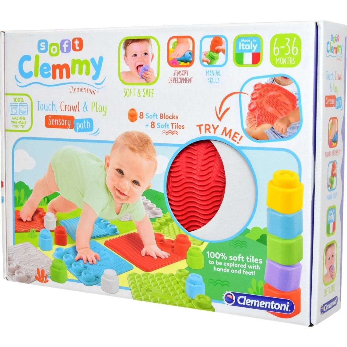 Minkštas konstruktorius - kilimėlis Clemmy Clementoni