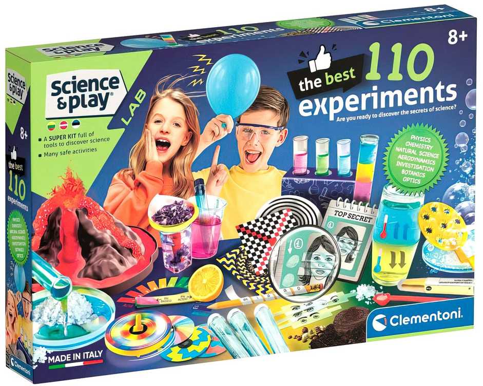 CLEMENTONI SCIENCE & PLAY 100 geriausių eksperimentų, 50276